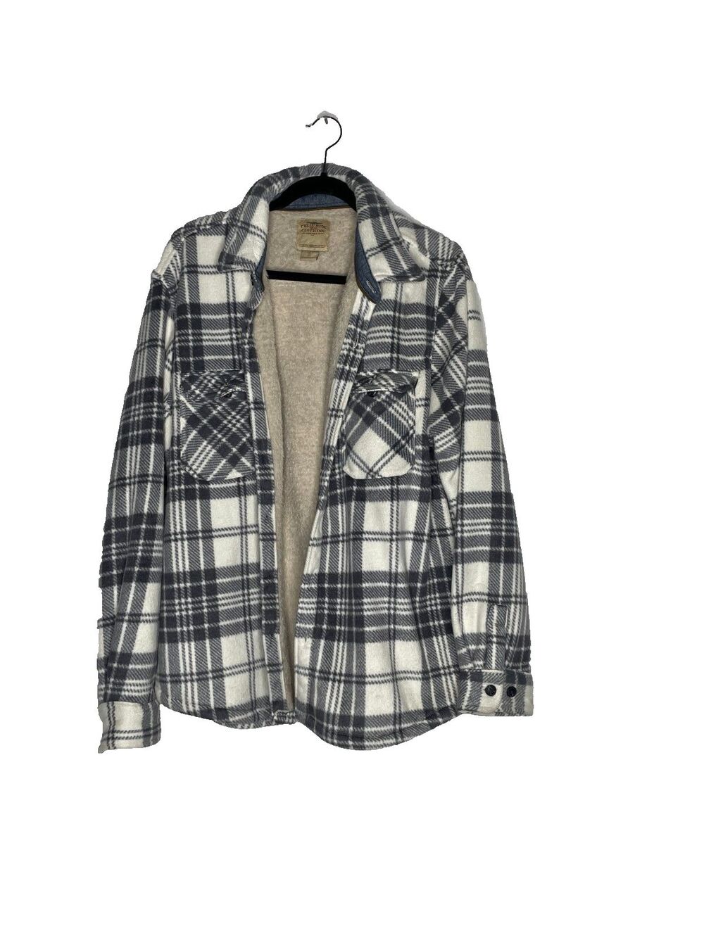 Telluride Clothing Co Sherpa Lined Plaid Shacket Jacket Women’s Casual Large